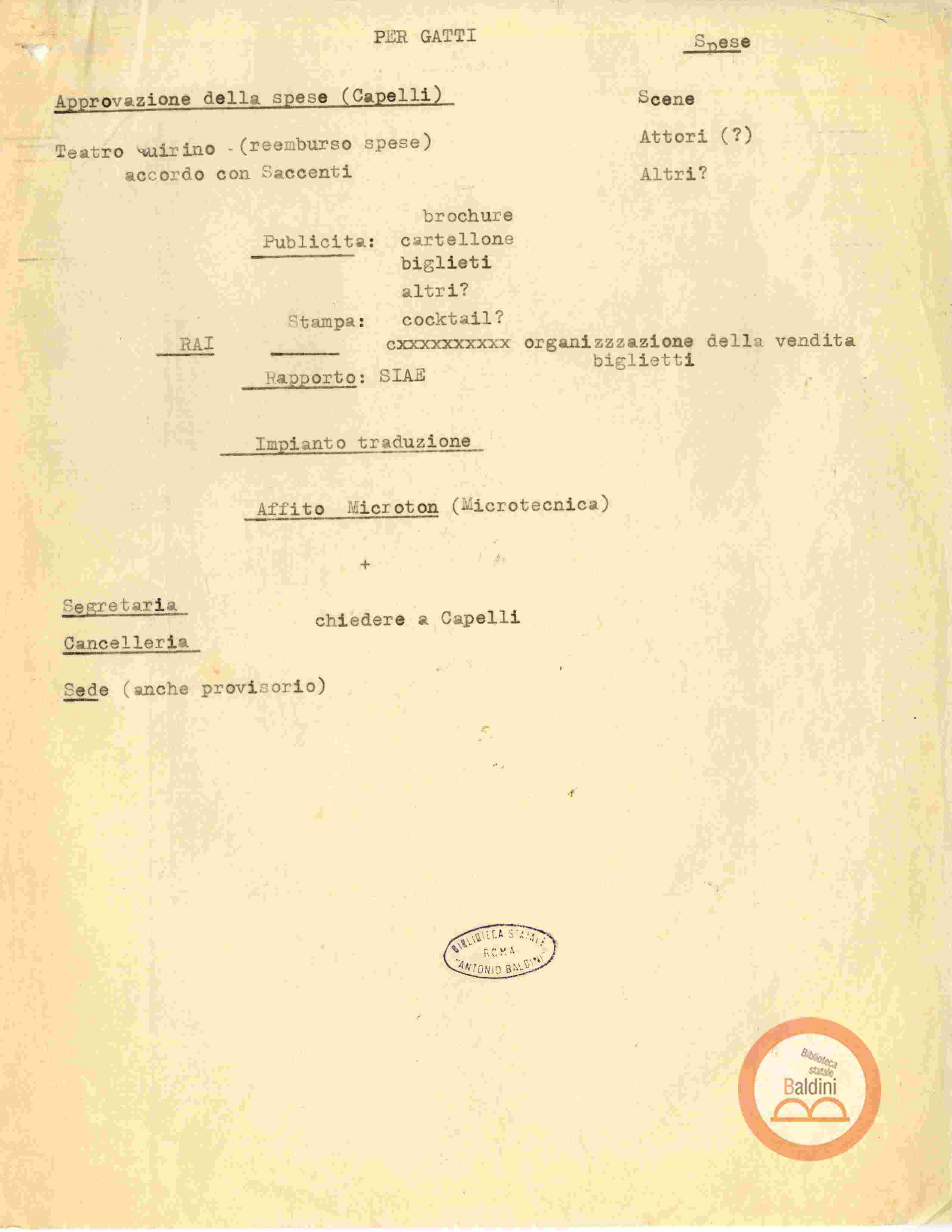 Piano di lavoro dal 26 agosto al 1 settembre