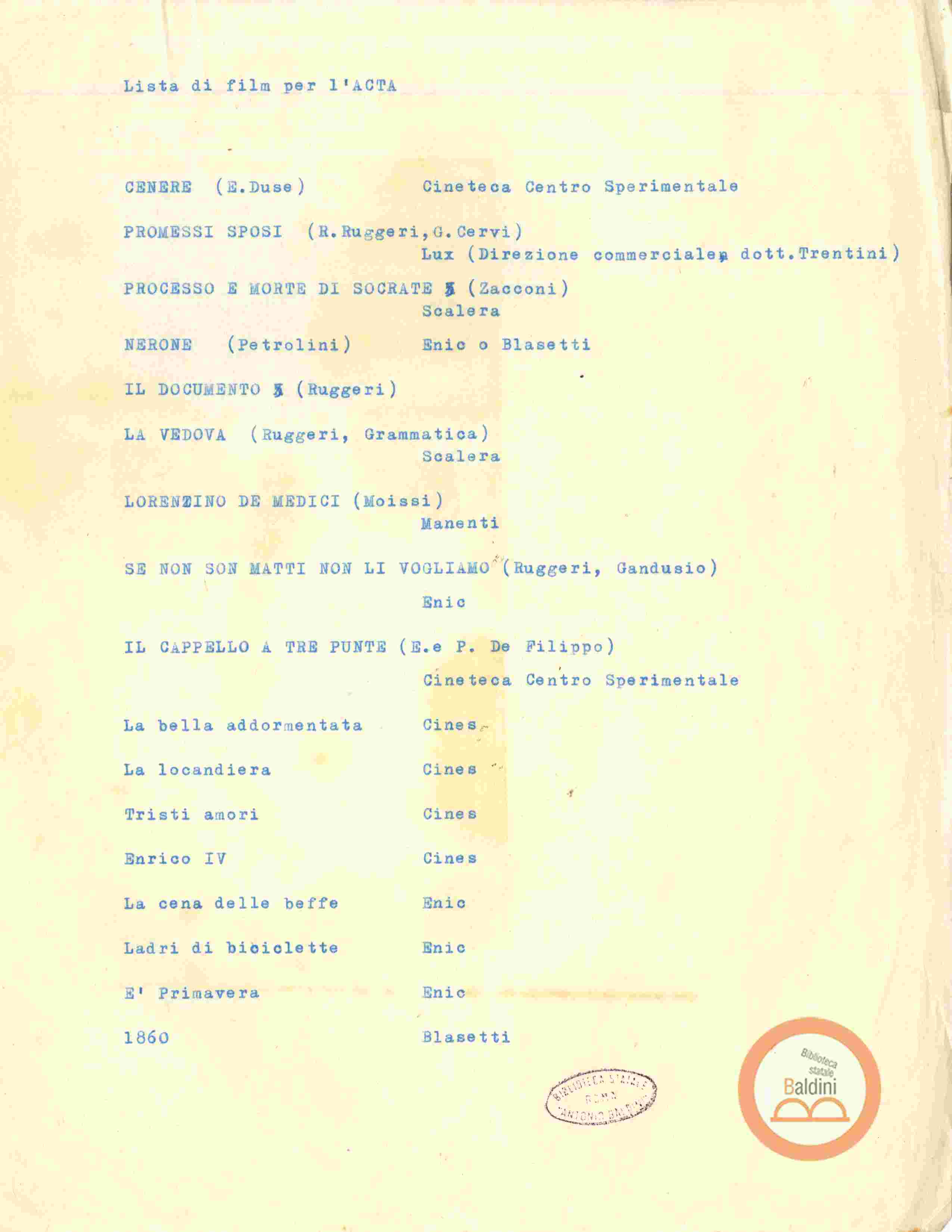 Piano di lavoro dal 26 agosto al 1 settembre