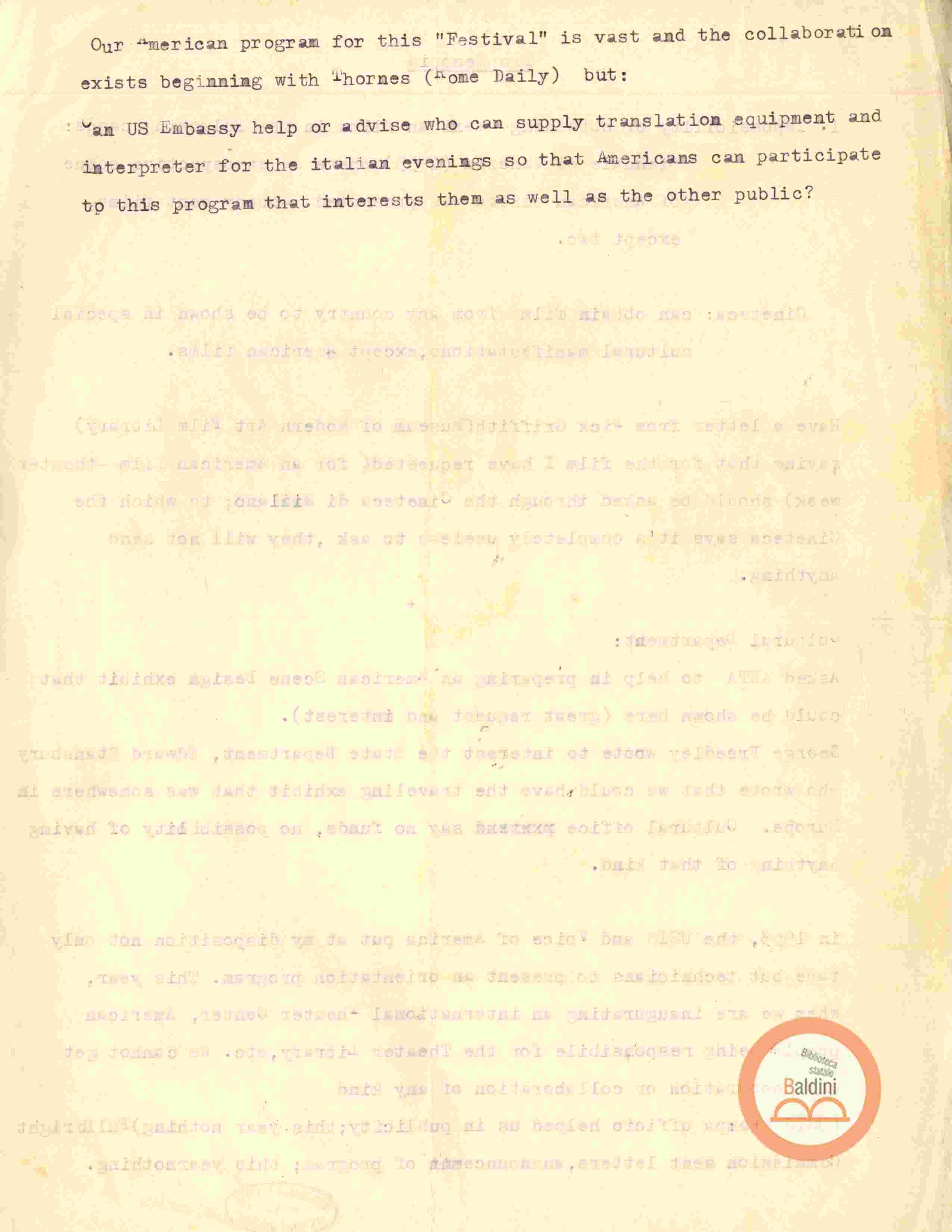 Piano di lavoro dal 26 agosto al 1 settembre