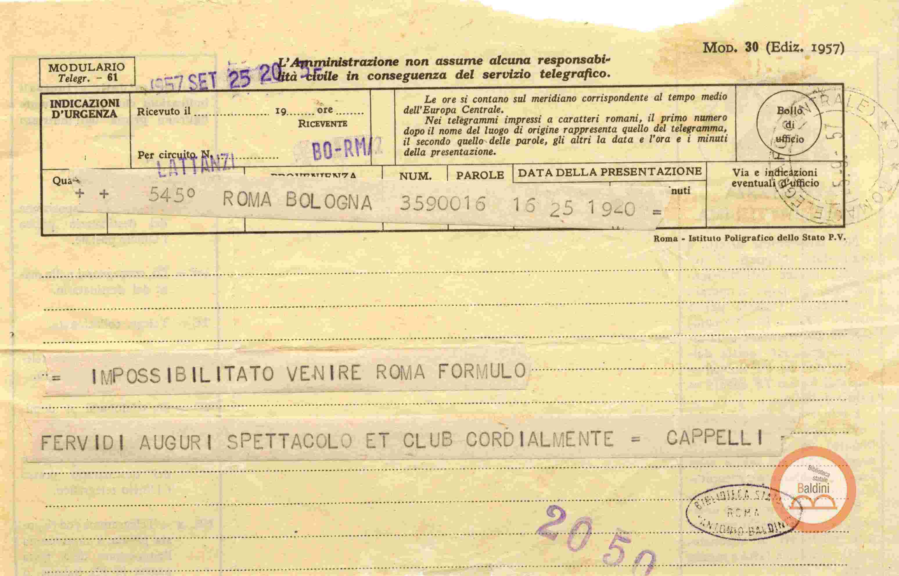 Inc. "in risposta alla vostra ultima del 13 dicembre…"