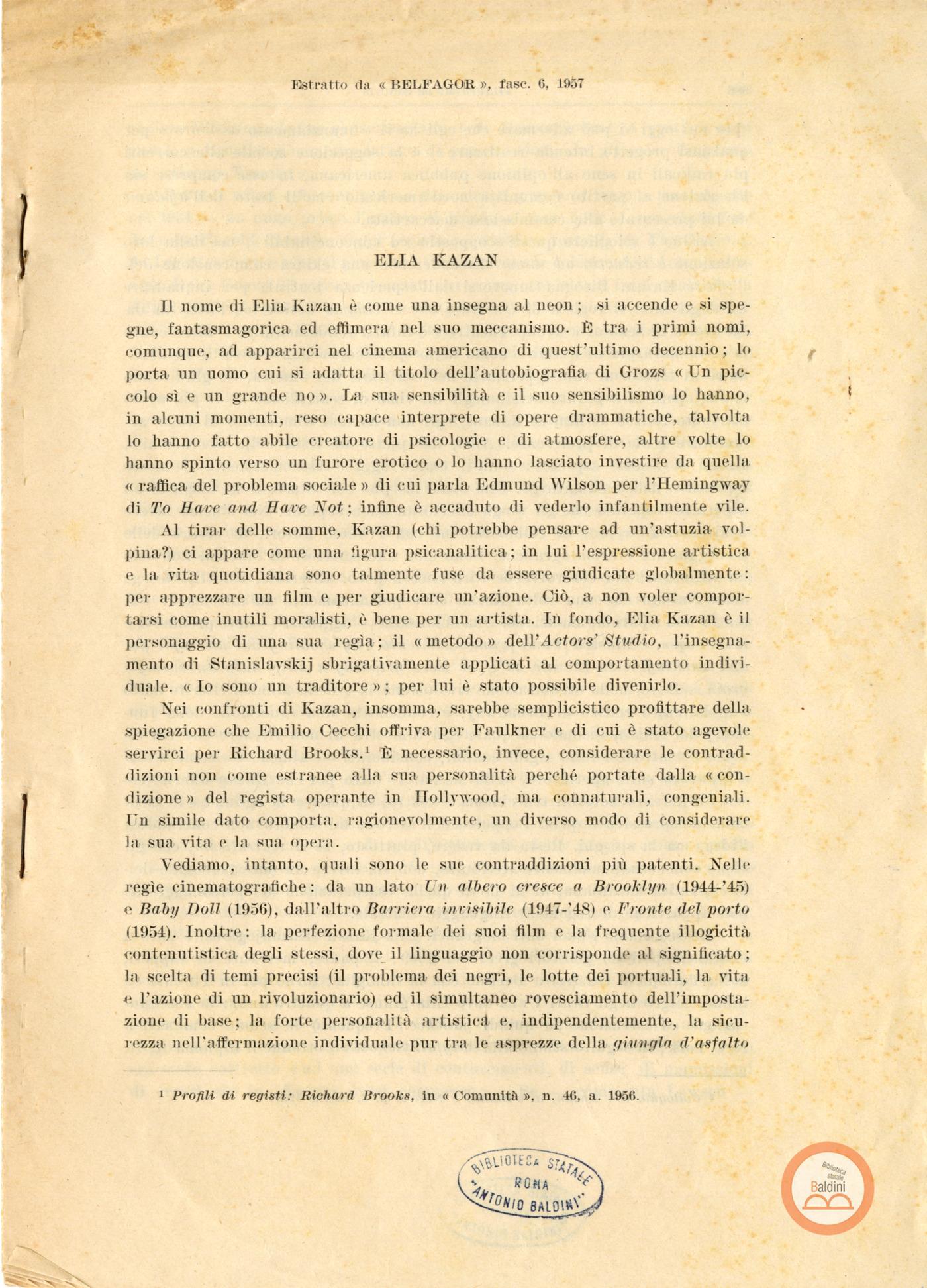 "Materiale preparatorio per il programma"