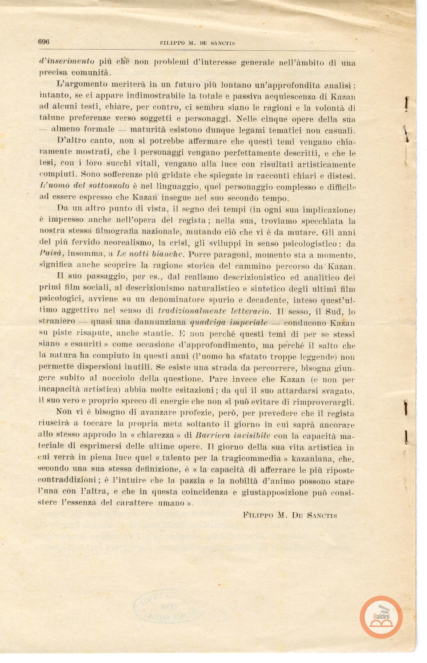 "Materiale preparatorio per il programma"