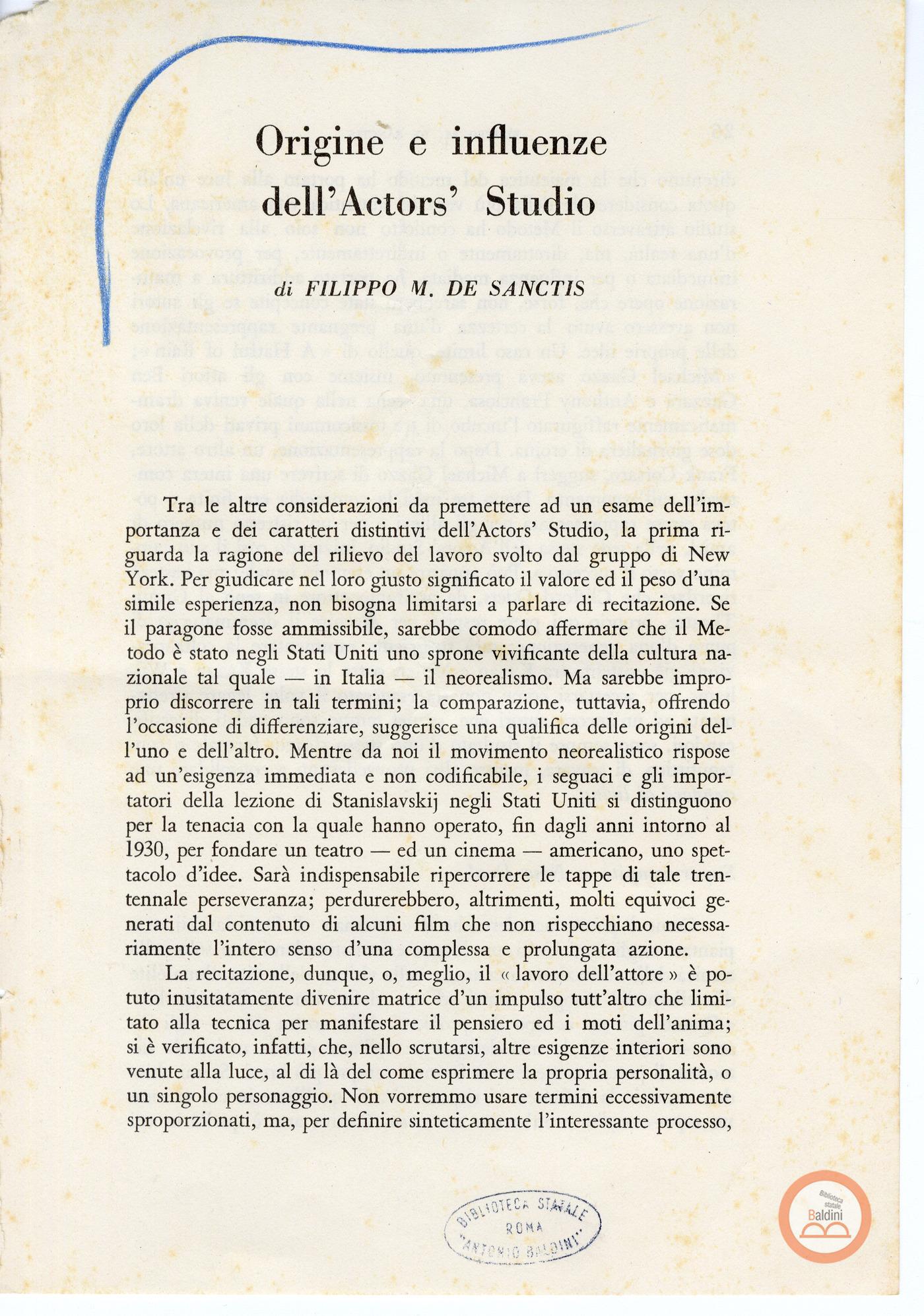 "Materiale preparatorio per il programma"