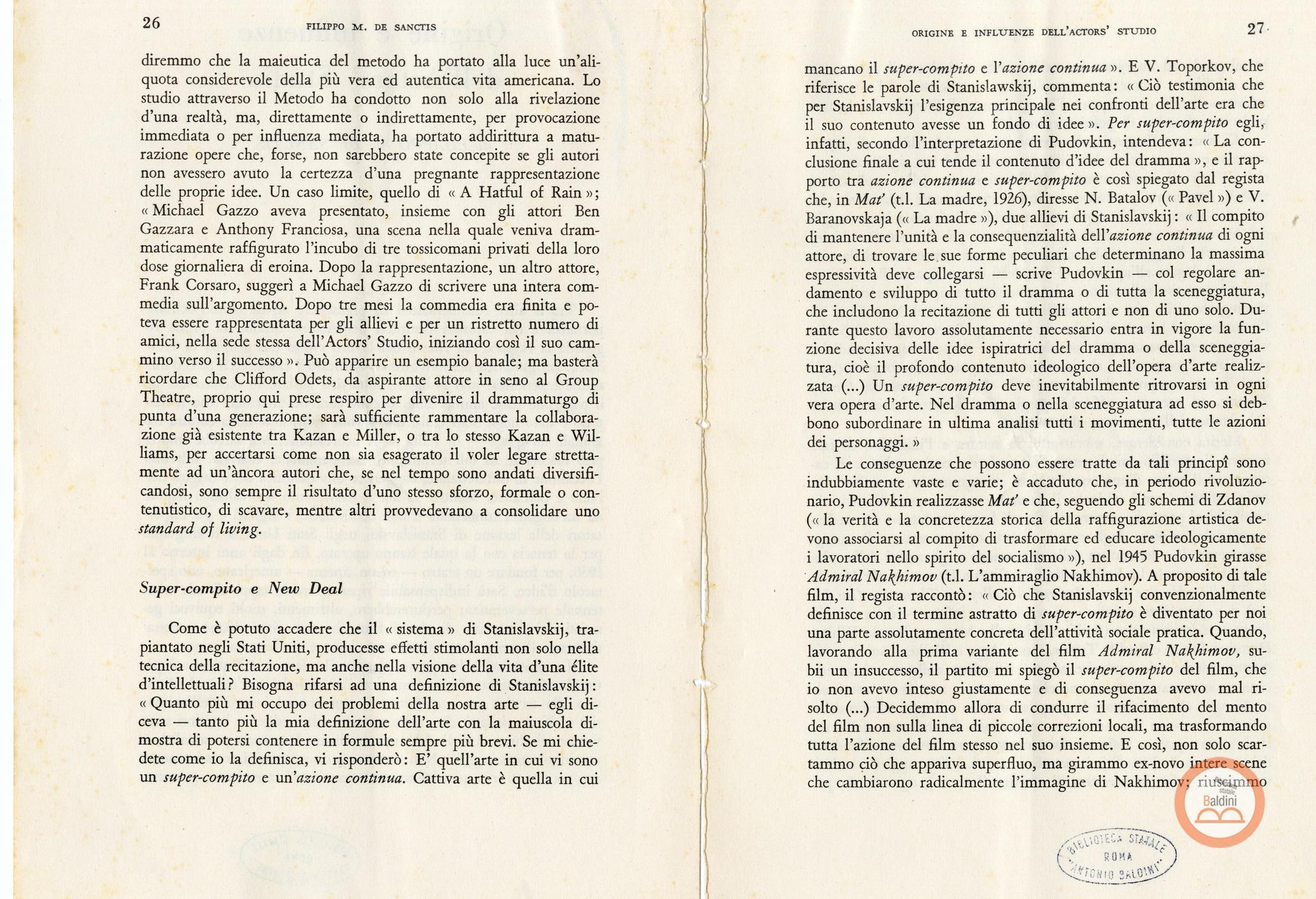 "Materiale preparatorio per il programma"