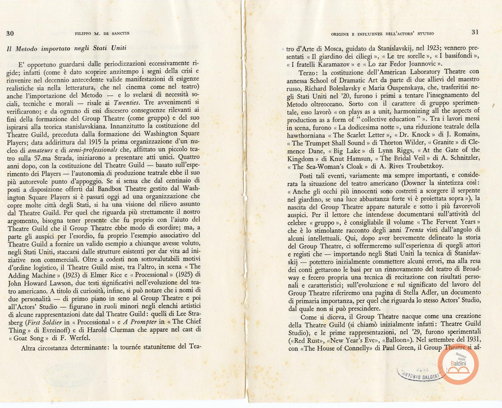 "Materiale preparatorio per il programma"