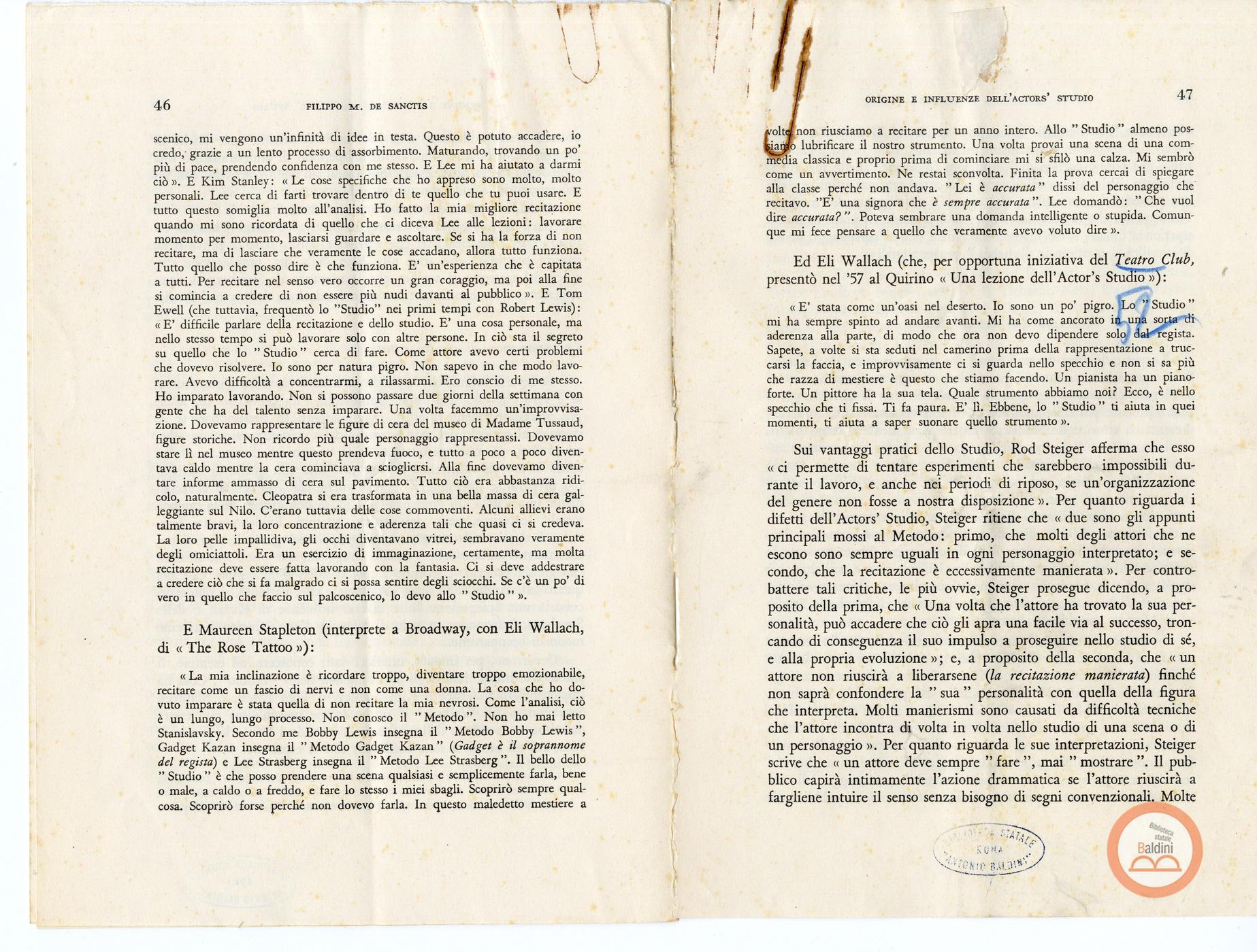 "Materiale preparatorio per il programma"