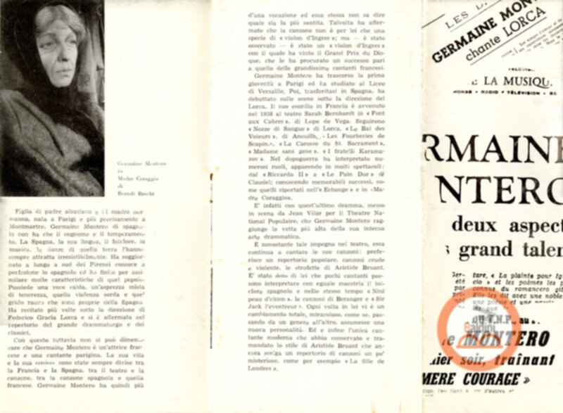 "Germaine Montero. Teatro Club"