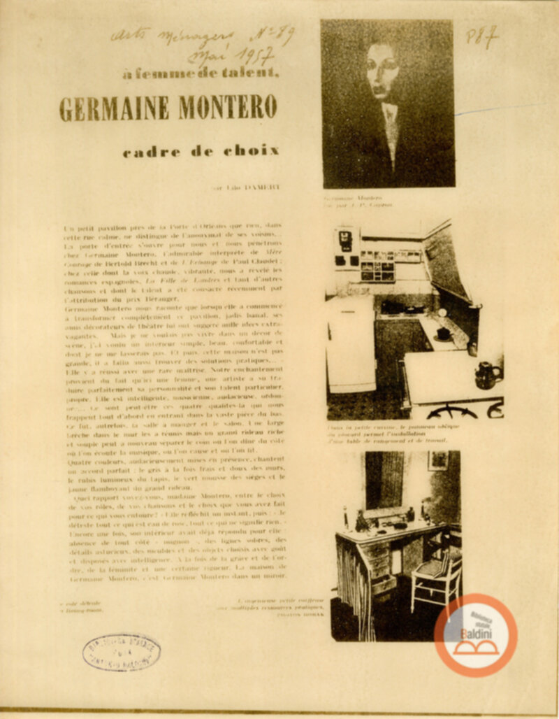 Programma radiofonico Serata con Germaine Montero