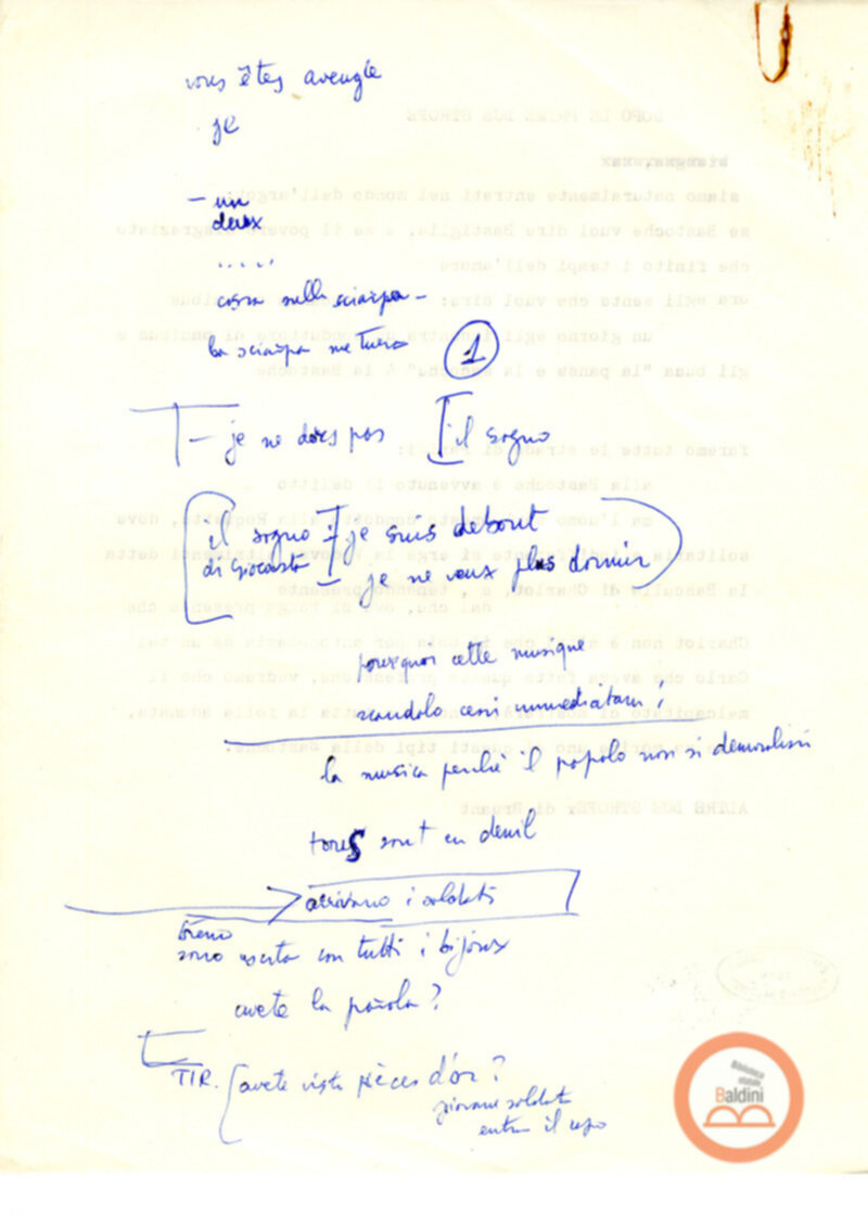 Programma radiofonico Serata con Germaine Montero