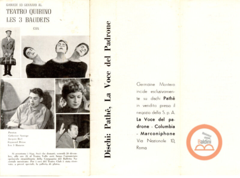 "Germaine Montero. Teatro Club"