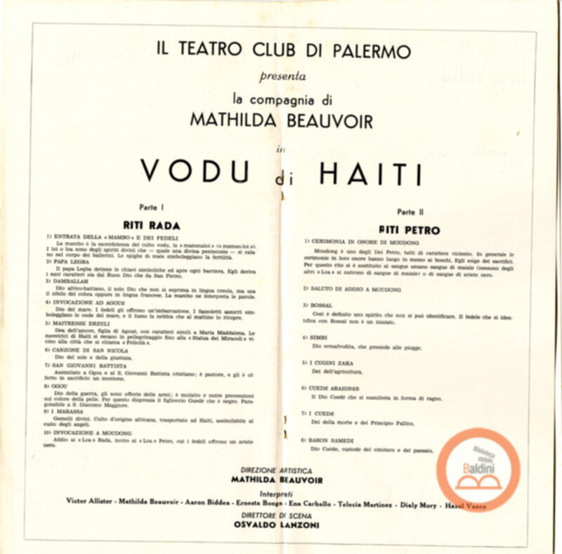 Vudu di Haiti al Teatro Biondo