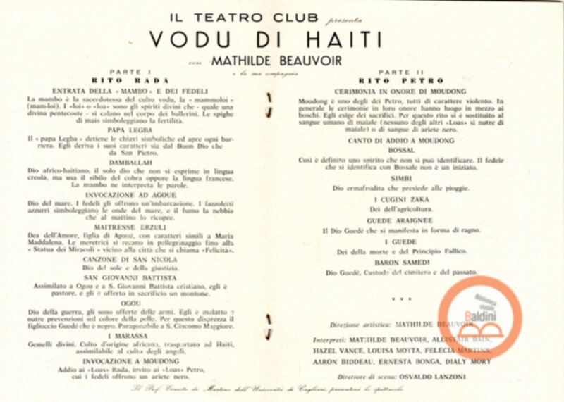Vudu di Haiti al Teatro La Perla