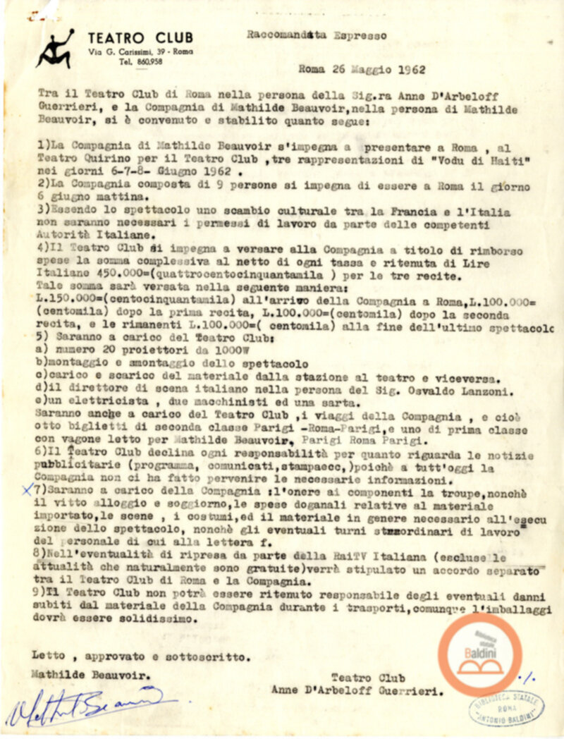 Contratto d'Arbeloff - Beauvoir