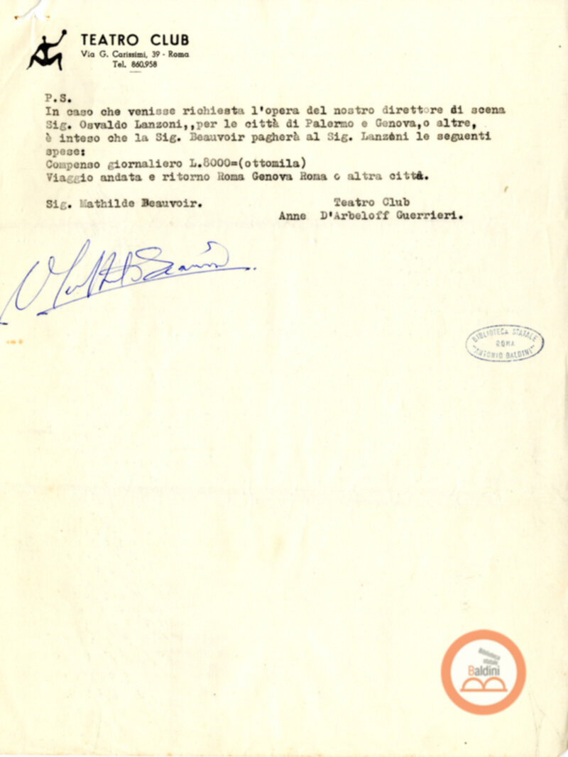 Contratto d'Arbeloff - Beauvoir