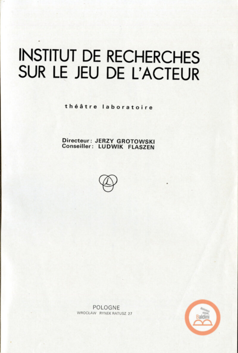 Teatr laboratorium Wroclaw