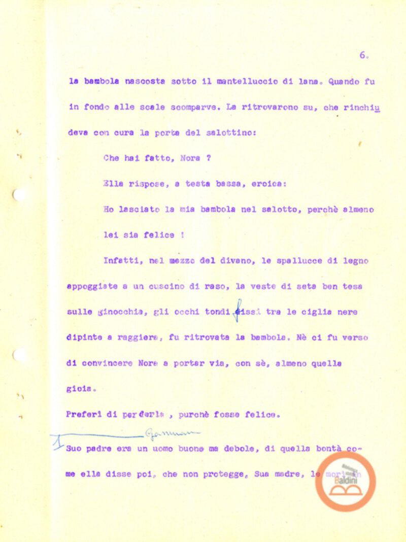 Eleonora Duse e il suo tempo - copione spettacolo