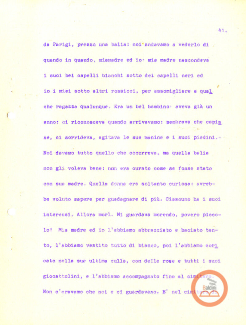 Eleonora Duse e il suo tempo - copione spettacolo