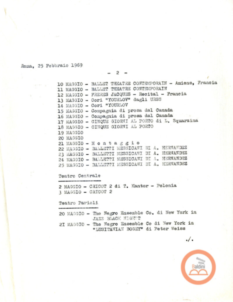 GNAM - manifestazioni culturali