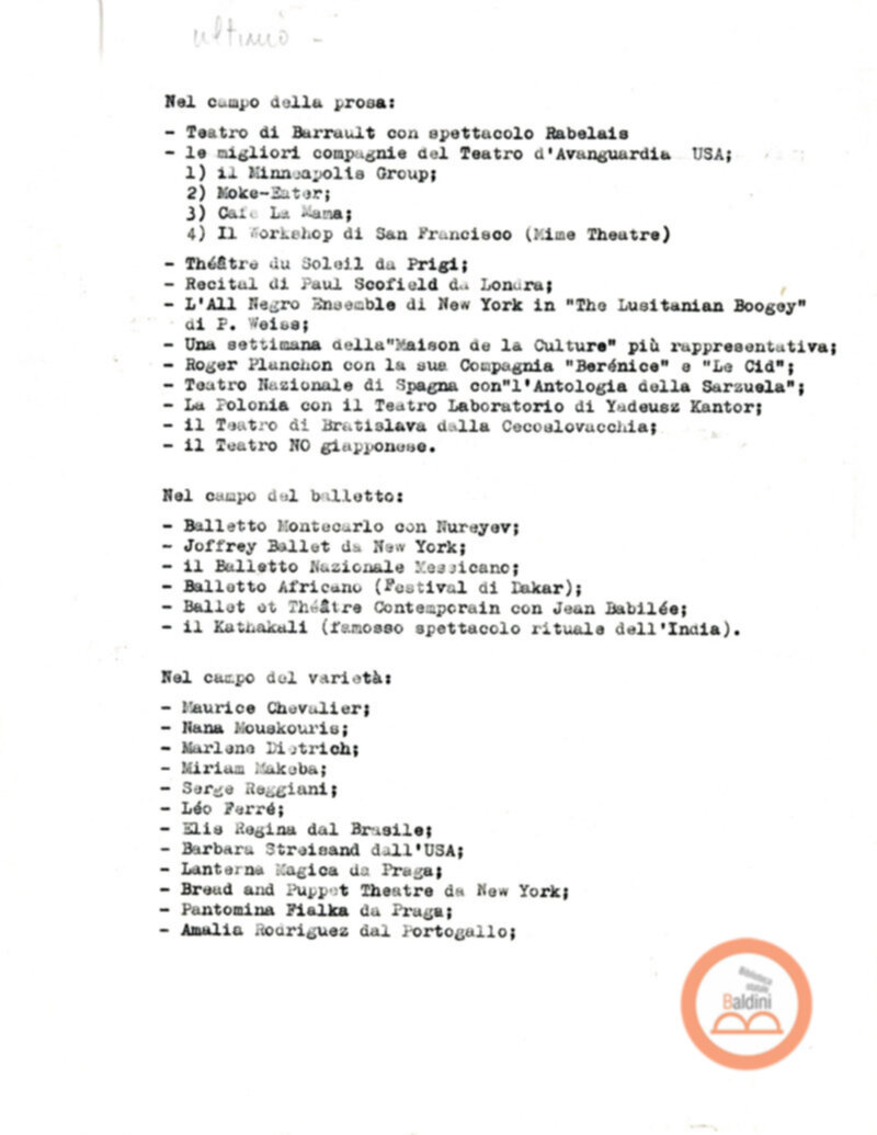 Premio Roma '69 - organizzazione rassegna stampa