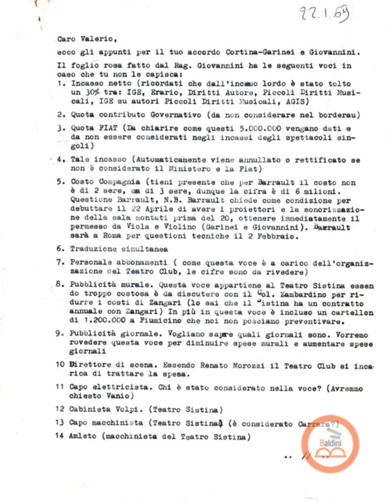 Premio Roma '69 - organizzazione rassegna stampa