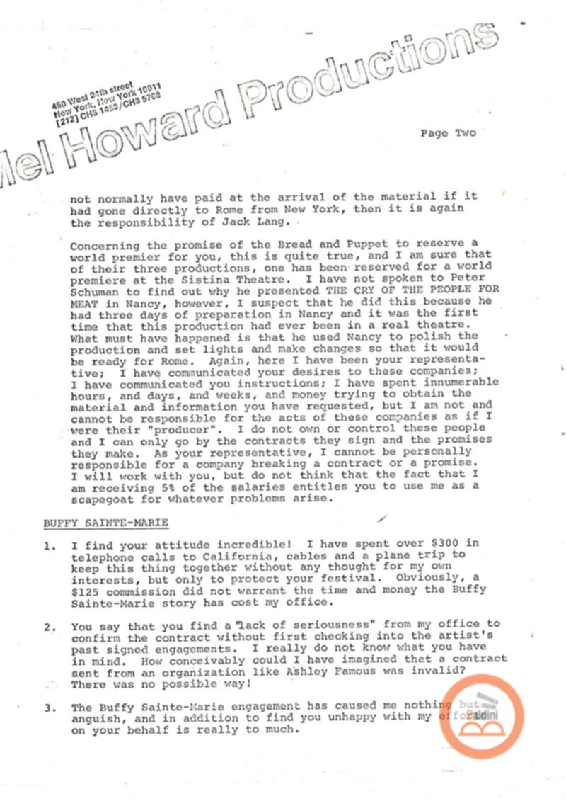 Premio Roma '70 - corrispondenza