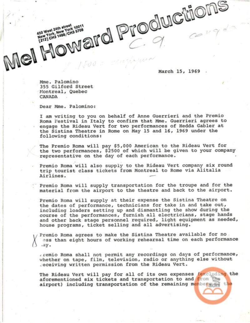 Premio Roma '70 - corrispondenza