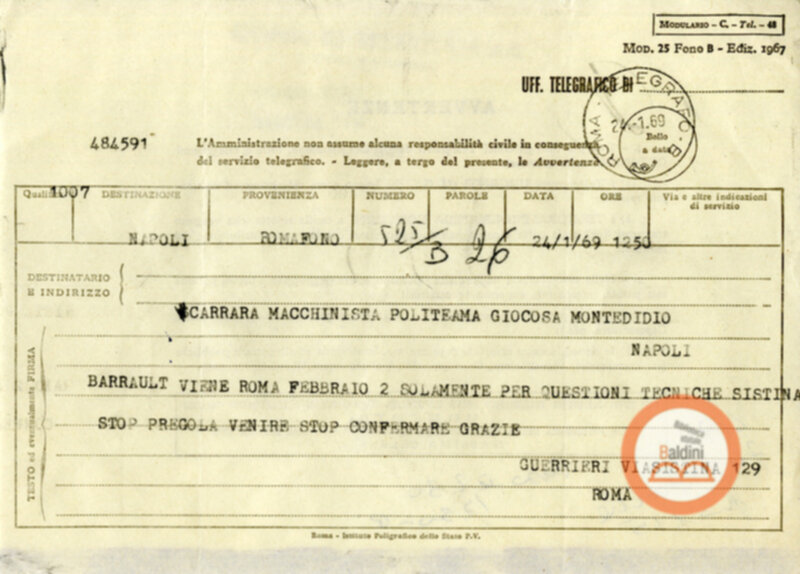 Premio Roma '70 - corrispondenza