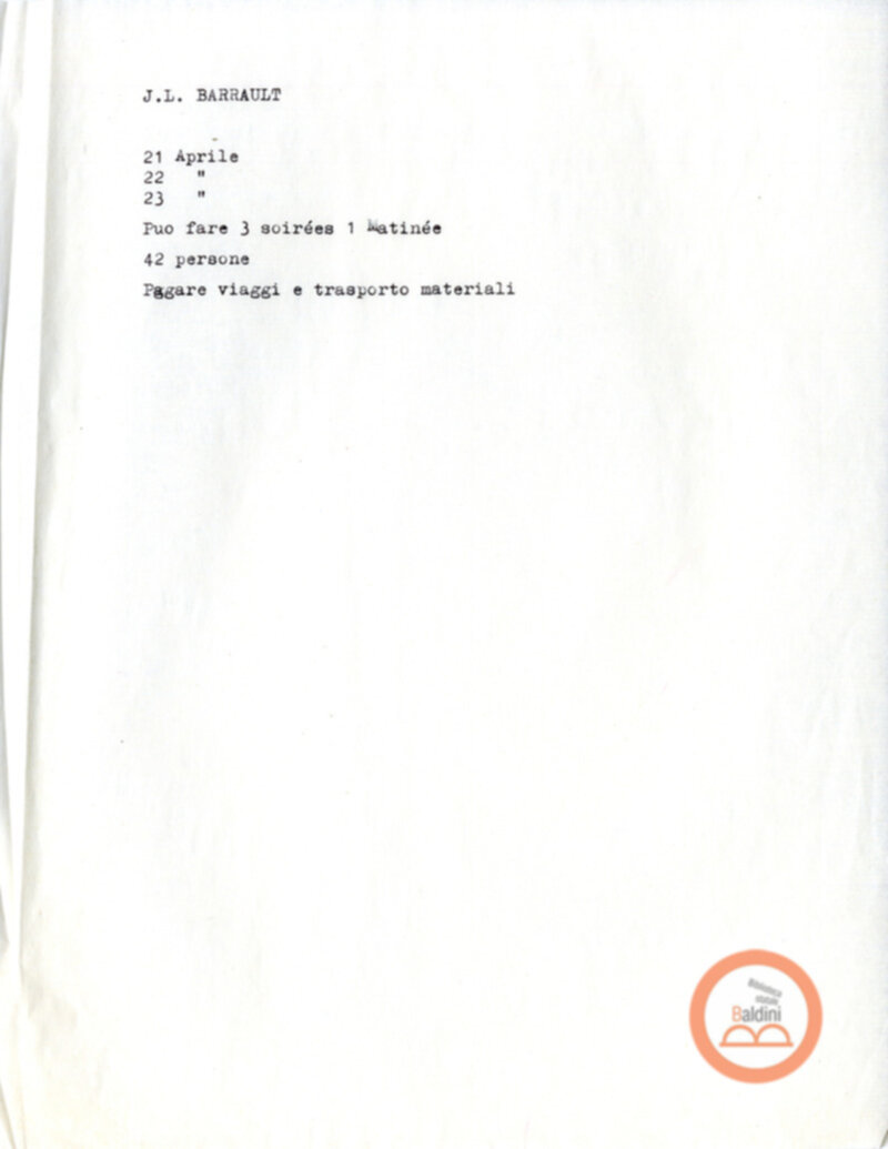 Premio Roma '70 - corrispondenza