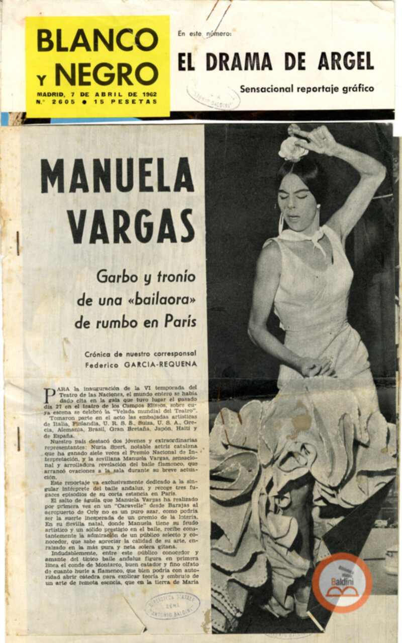 Antologia drammatica del Flamenco. Ritagli stampa