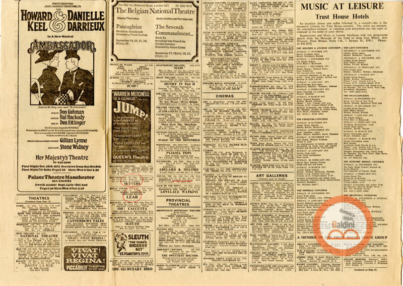 Compagnia di Peter Brook - rassegna stampa