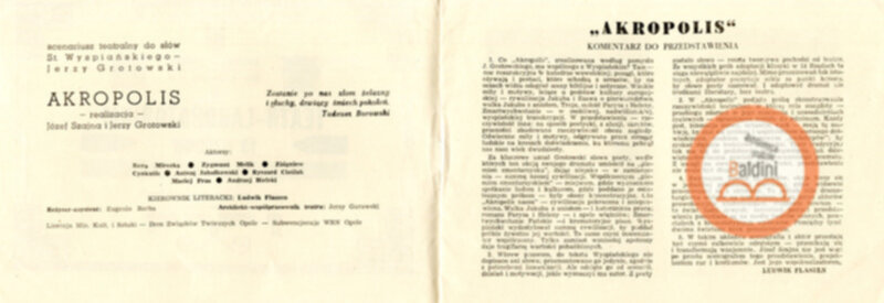 Teatr-laboratorium 13 rzedów "faits et discussions"