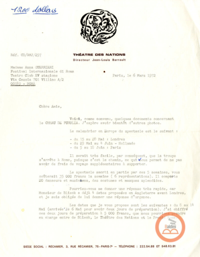 Corrispondenza con Claire Duhamel