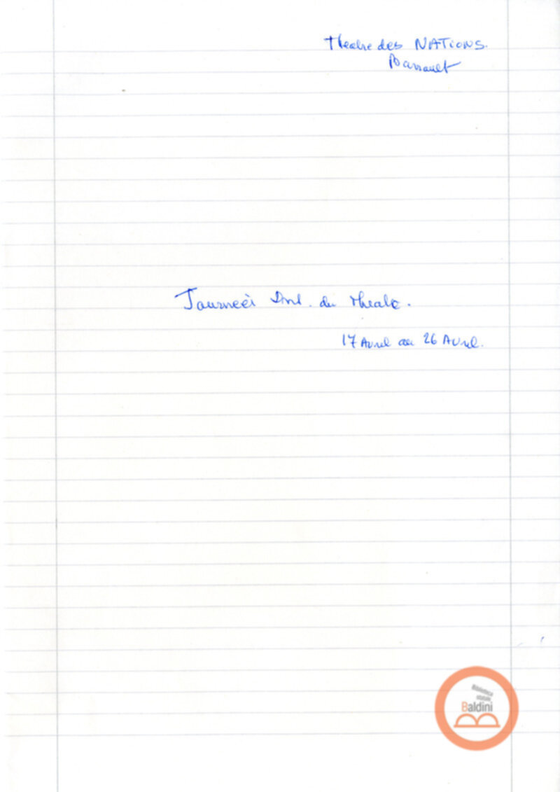 Corrispondenza con Claire Duhamel