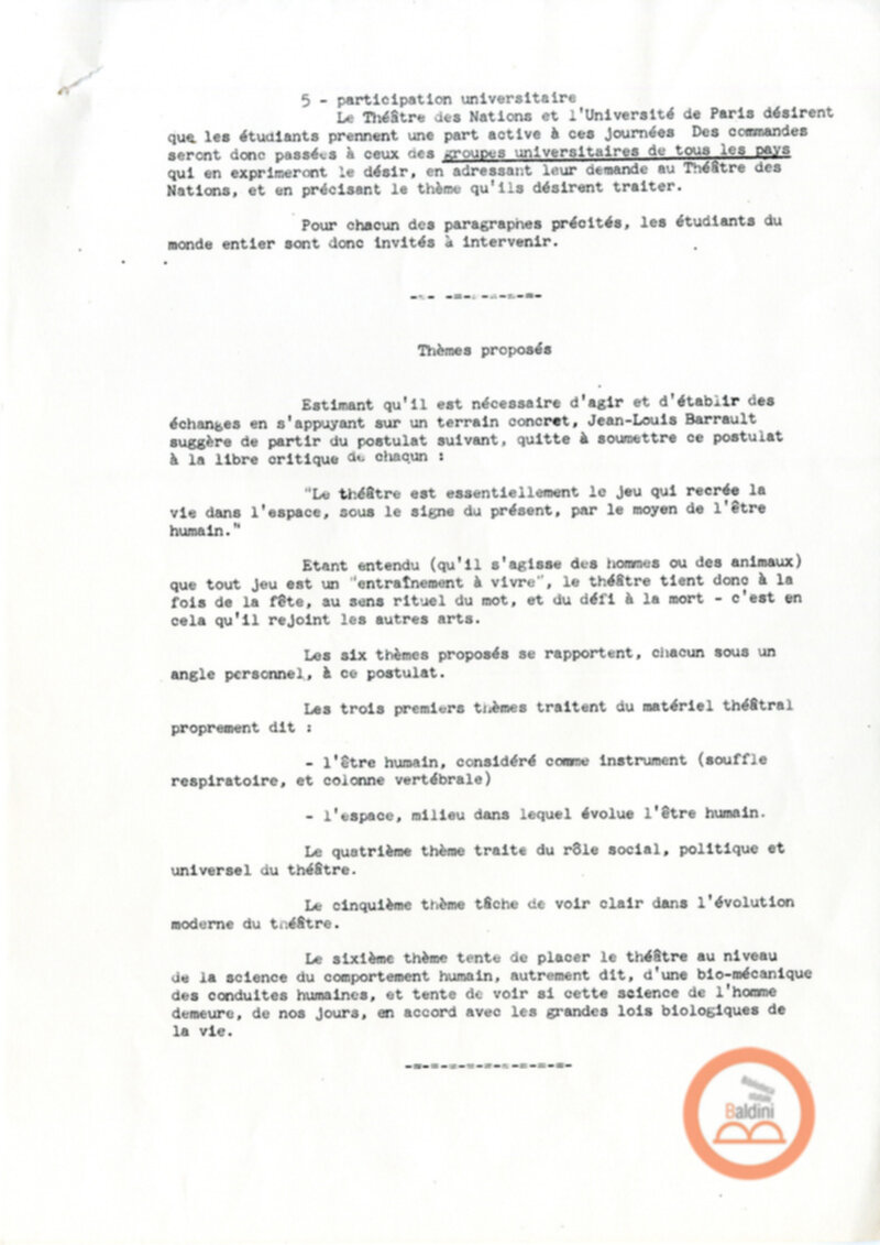 Corrispondenza con Claire Duhamel