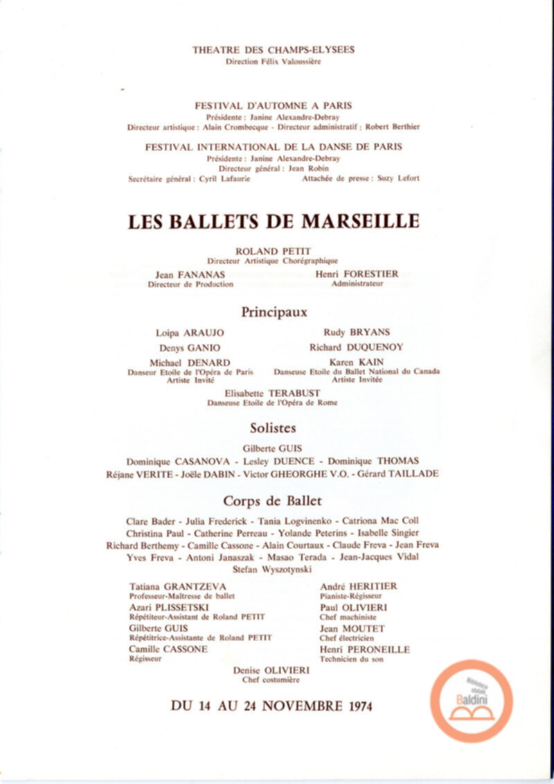 Ballets De Marseille Roland Petit
