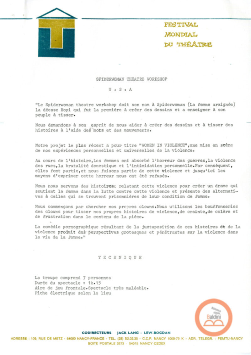 Lettera di Patrick Sommier