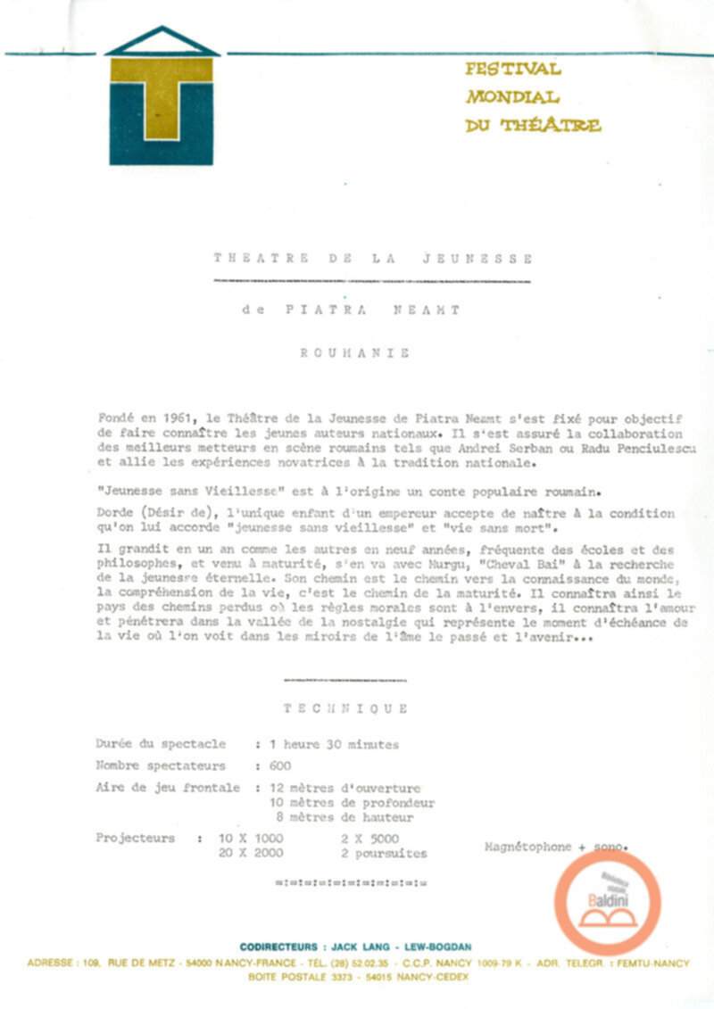 Lettera di Patrick Sommier