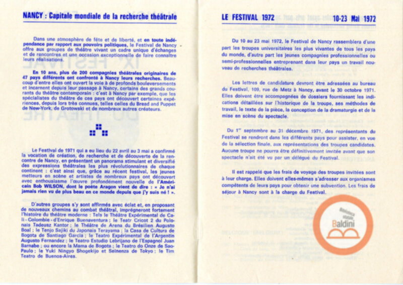 IX Festival Mondial du Théâtre