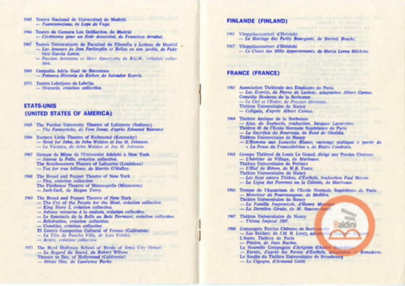 IX Festival Mondial du Théâtre