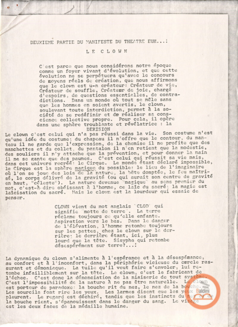 Festival Mondial du Théâtre - corrispondenza