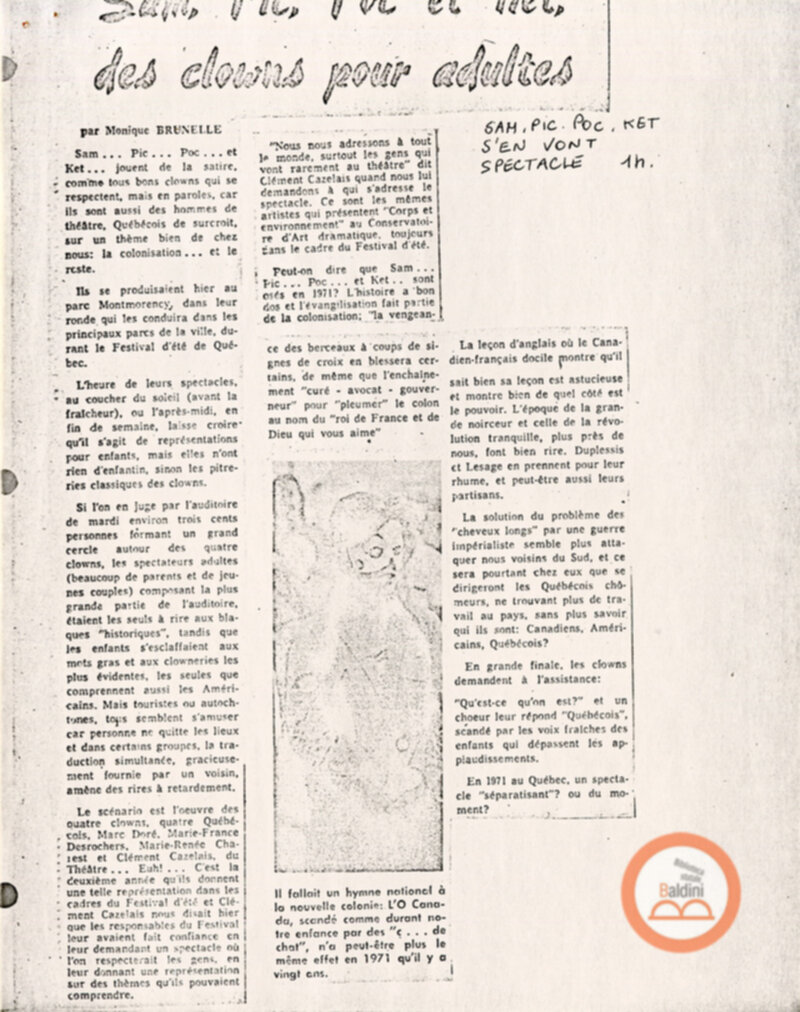 Festival Mondial du Théâtre - corrispondenza