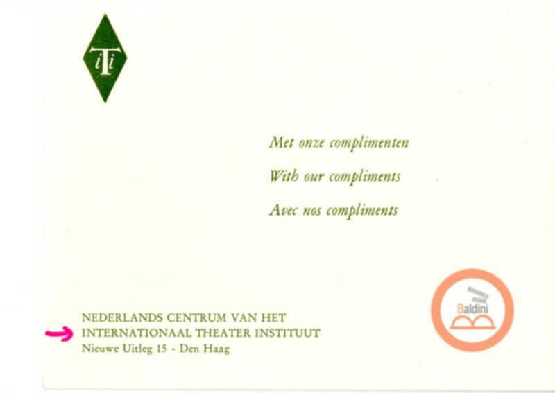 Festival Mondial du Théatre di Nancy - corrispondenza