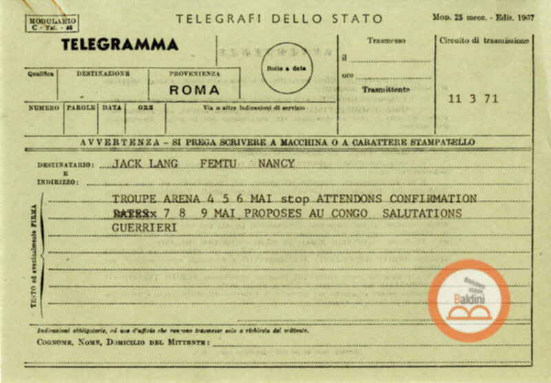 Festival Mondial du Théatre di Nancy - corrispondenza