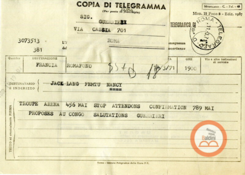 Festival Mondial du Théatre di Nancy - corrispondenza