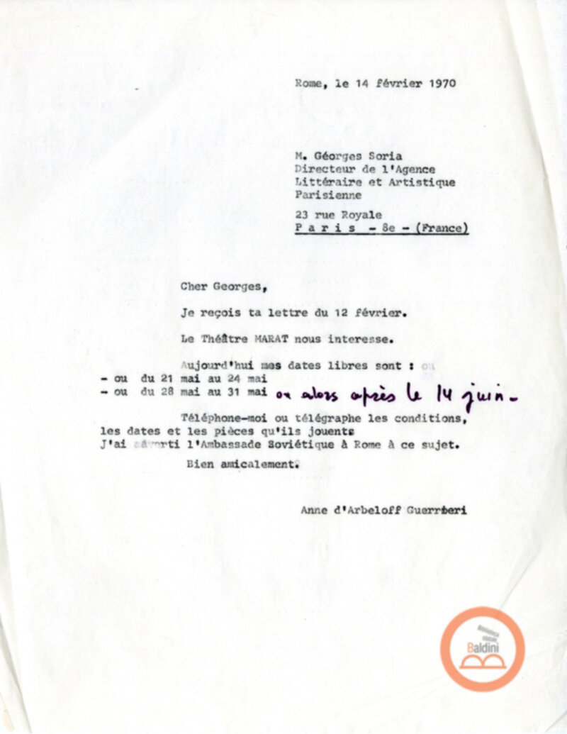 Agenzia letteraria e artistica parigina per gli scambi culturali