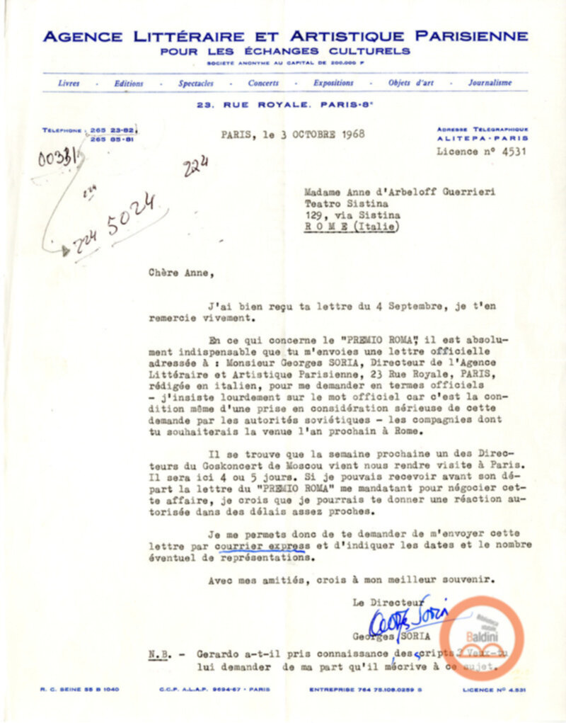 Agenzia letteraria e artistica parigina per gli scambi culturali