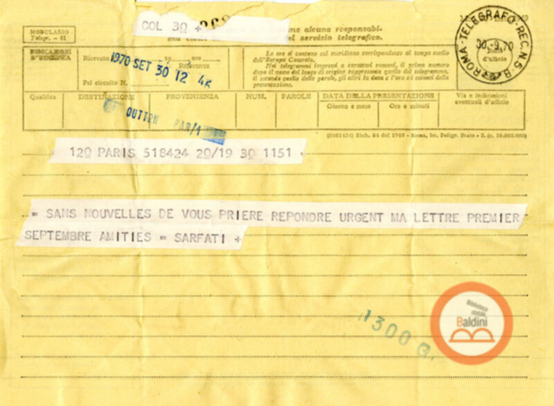 Compagnia Renaud-Barrault - corrispondenza