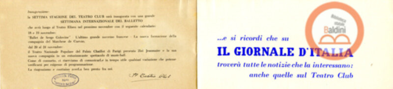 Opluscolo pubblicitario