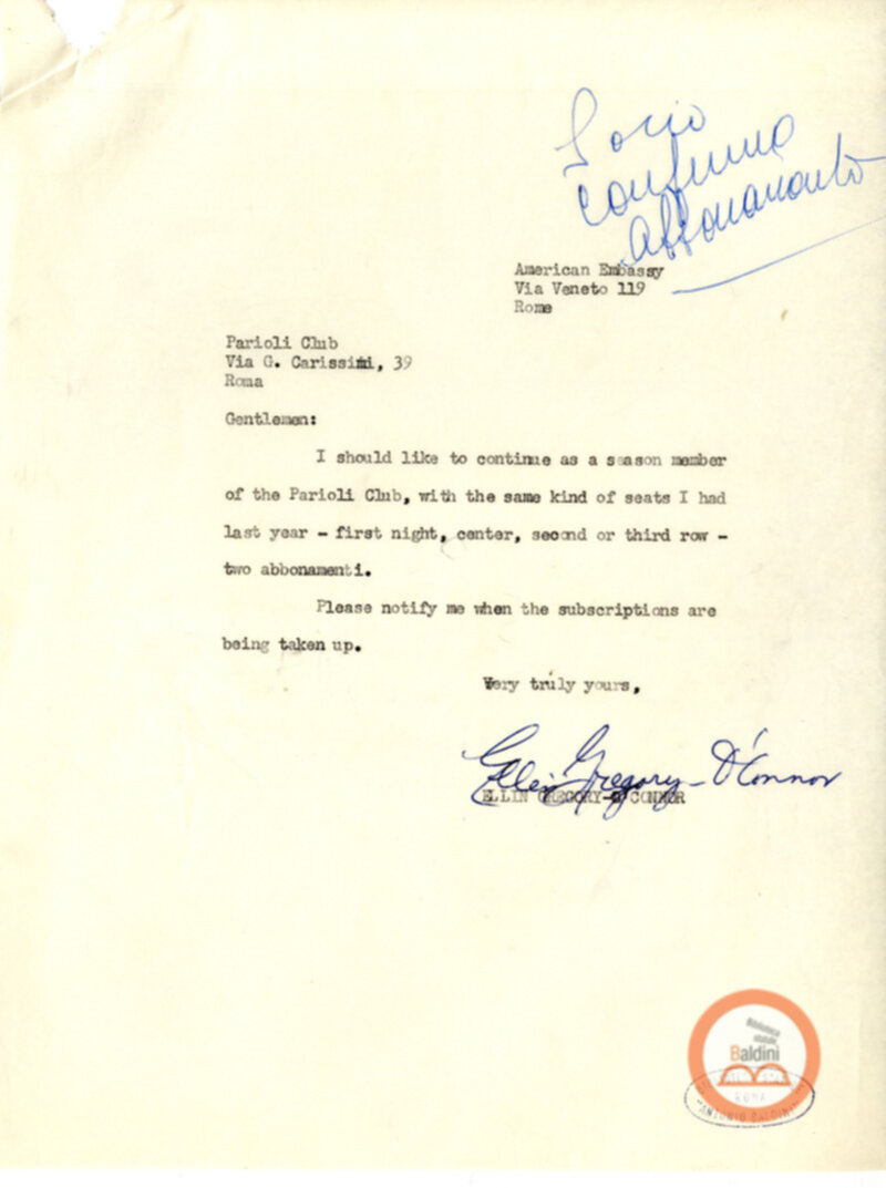 Corrispondenza con i soci