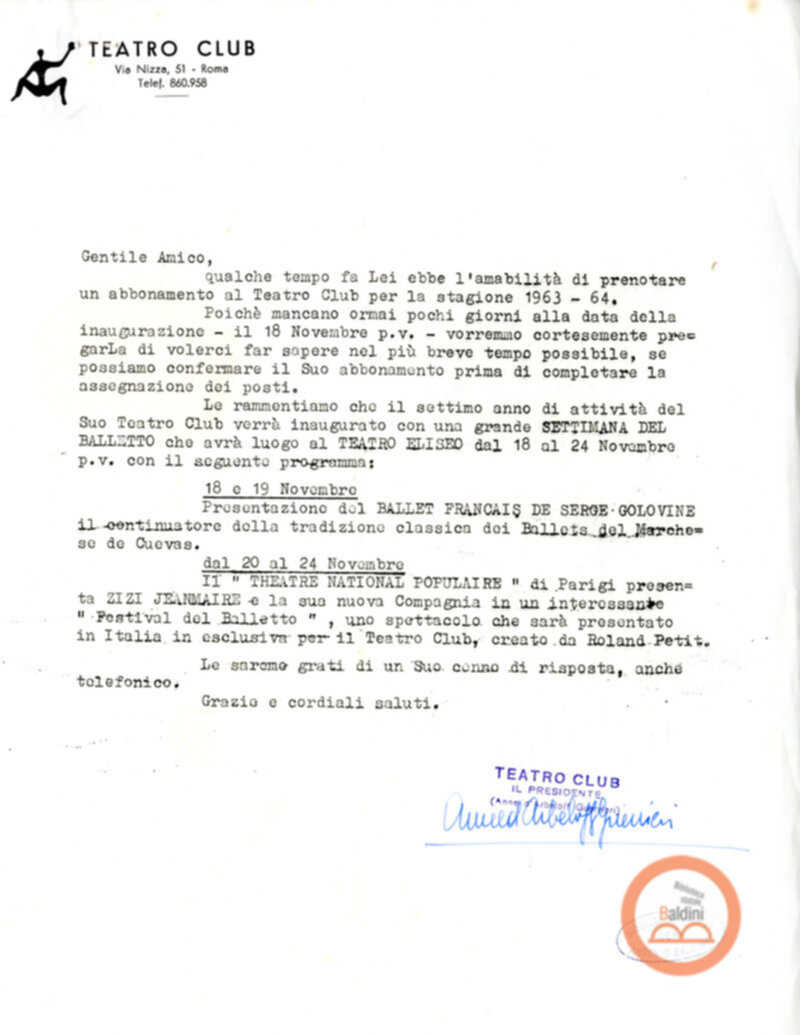 Corrispondenza con i soci